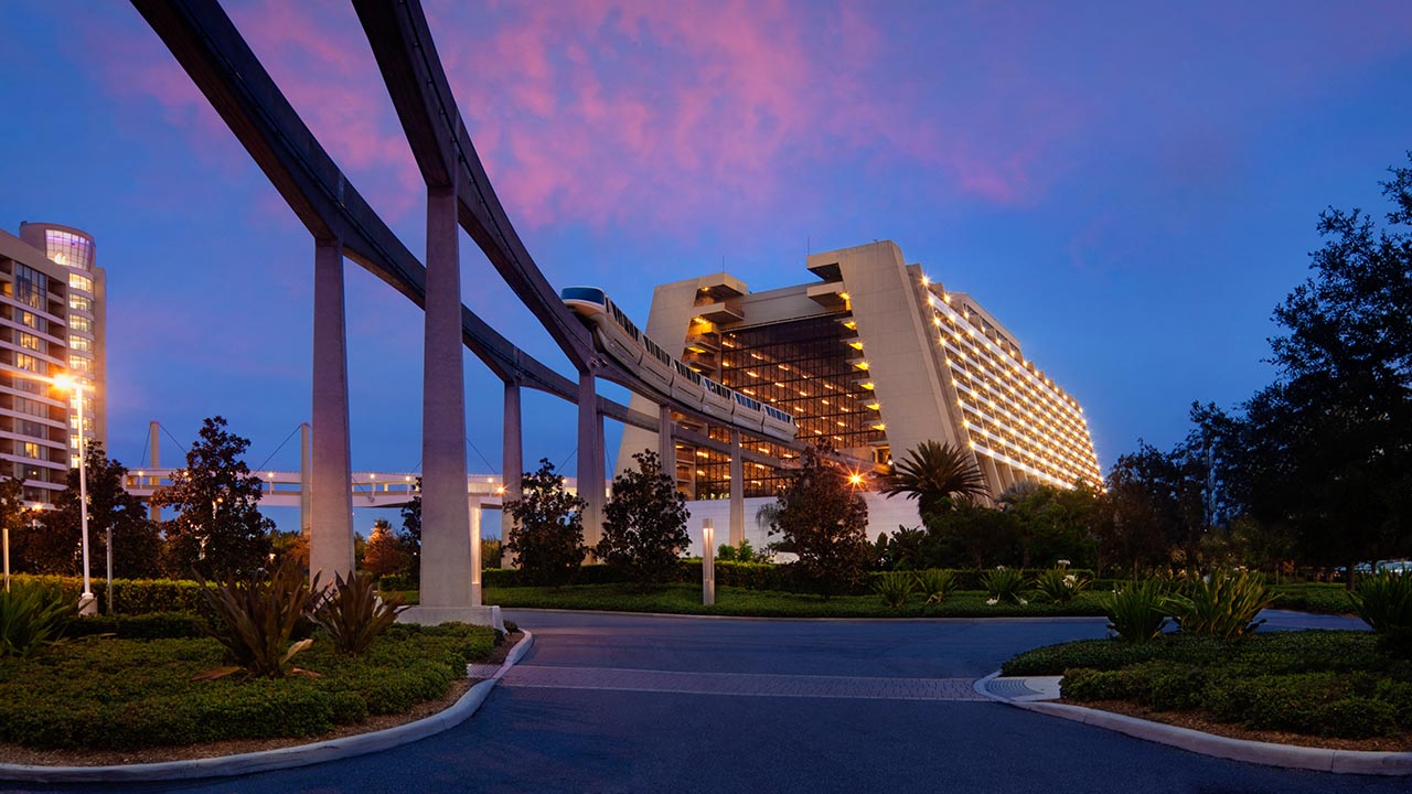 Disney Contemporary Resort at Night